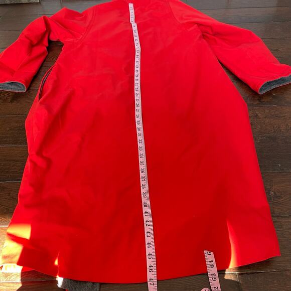 Vintage Bonnie Cashin Rain Coat Classic Red Grey Toggle Button Union Made READ - Picture 5 of 16